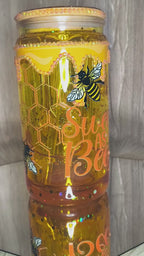 HONEY BEE 16 oz acrylic snowglobe tumbler