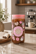 CAFECITO 16 oz acrylic iced coffee snowglobe tumbler
