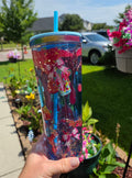 ALANI 24 oz acrylic lava snow globe tumbler