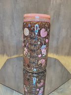 CAFECITO 16 oz acrylic iced coffee snowglobe tumbler