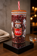 COCA-COLA 16 oz acrylic snow globe tumbler with matching pen