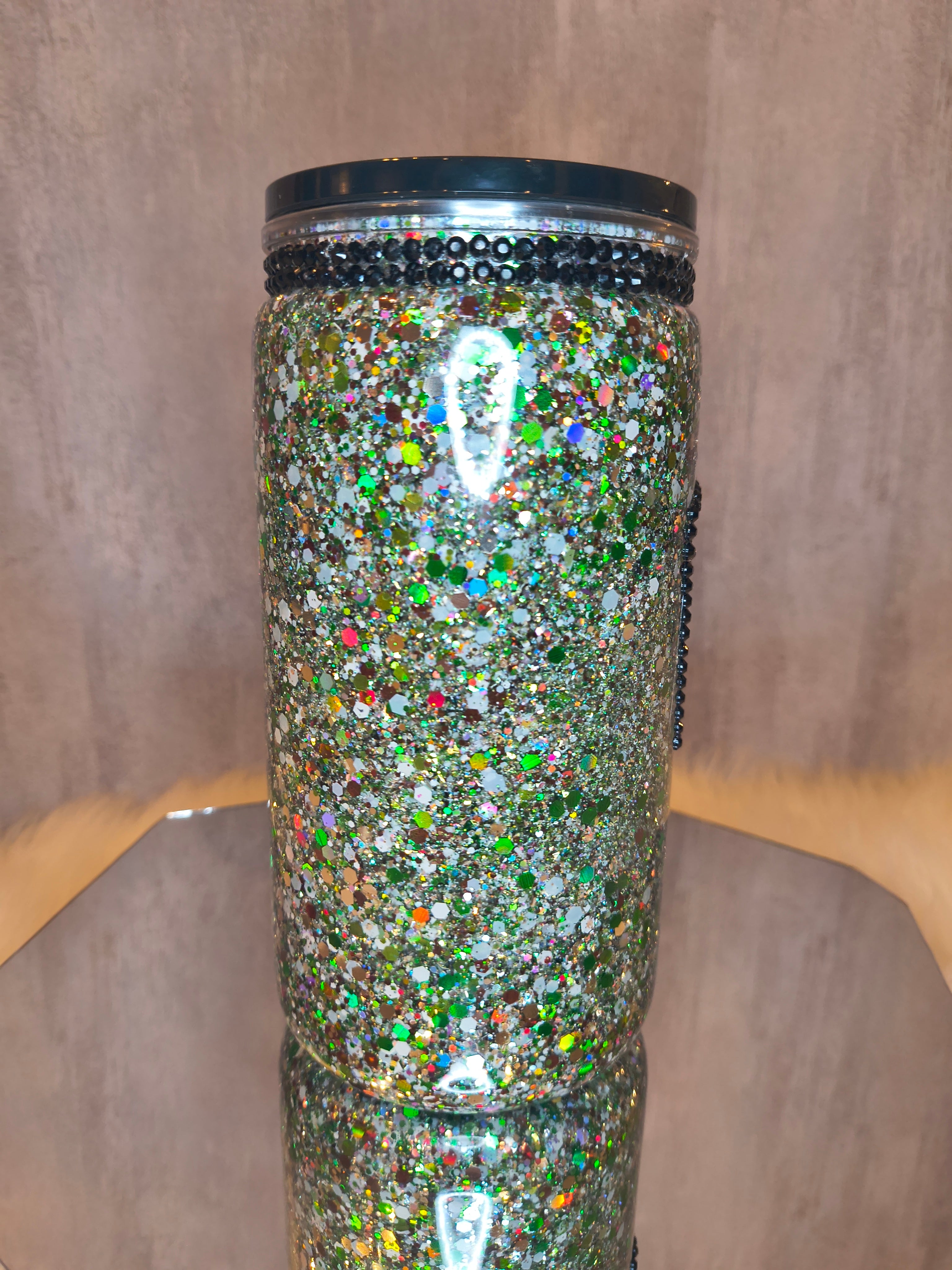WIFEY 16 oz acrylic libby style snowglobe tumbler