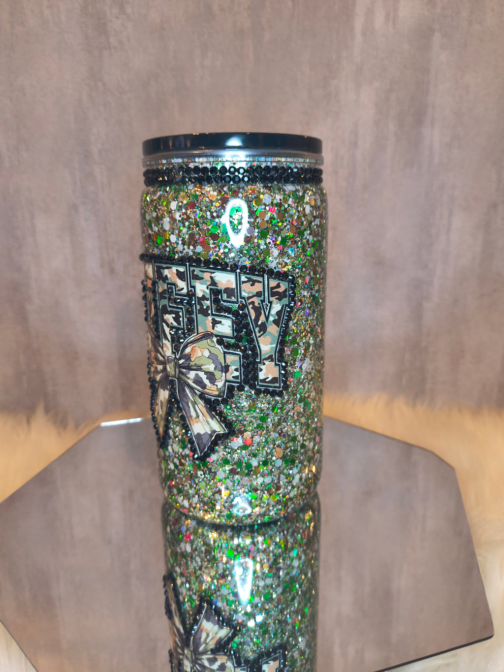 WIFEY 16 oz acrylic libby style snowglobe tumbler