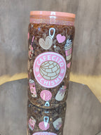 CAFECITO 16 oz acrylic iced coffee snowglobe tumbler