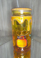HONEY BEE 16 oz acrylic snowglobe tumbler